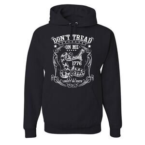 Gildan Black Hoodie with White Graphic
